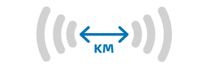 UP TO 1 KM RANGE